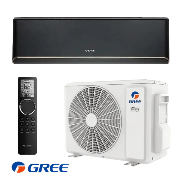 Инверторен климатик Gree Airy GWH24AVEXF-K6DNA1A - черен