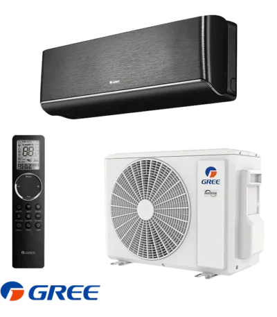 Инверторен стенен климатик Gree Airy GWH12AVCXD-K6DNA1A черен