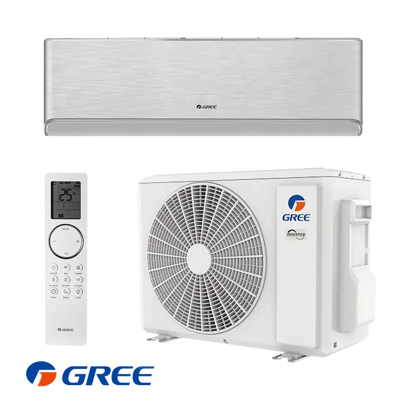 Gree Airy GWH18AVDXE-K6DNA1A – сребърен инверторен климатик Инверторен стенен климатик Gree Airy GWH18AVDXE-K6DNA1A сребърен