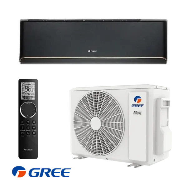 Инверторен климатик Gree Airy GWH18AVDXE-K6DNA1A - черен