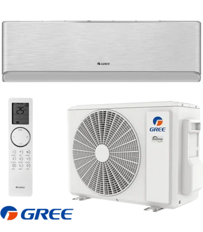 Инверторен стенен климатик Gree Airy GWH24AVEXF-K6DNA1A сребърен