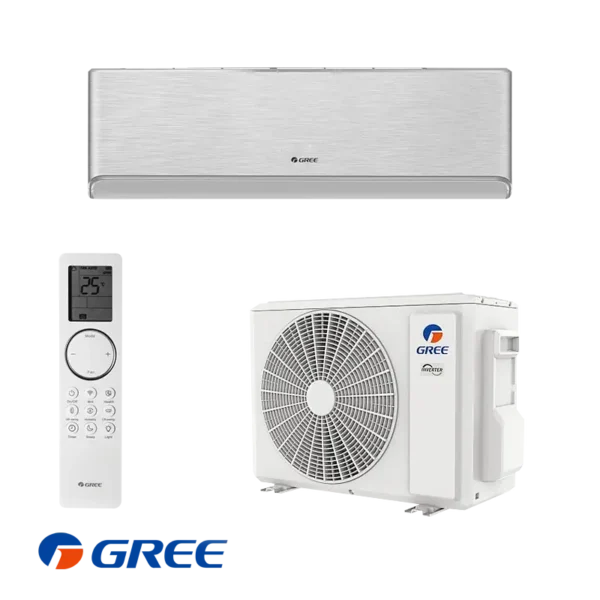 Инверторен климатик Gree Airy GWH09AVCXB-K6DNA1B - сребърен
