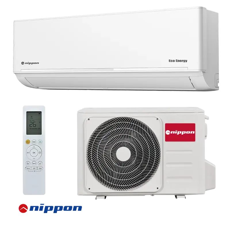 Инверторен климатик Nippon KFR 14DCB ECO ENERGY вътрешно и външно тяло
