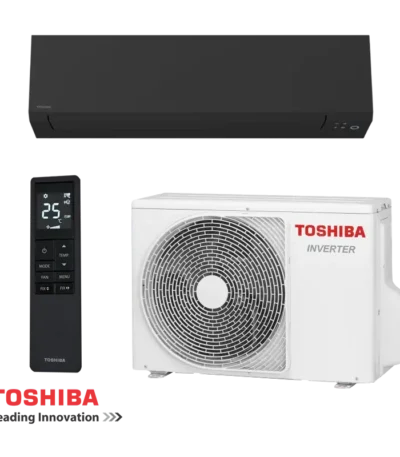 Инверторен климатик Toshiba Shorai Edge RAS-B10G3KVSGB-E + RAS-10J2AVSG-E1 – черен, комплект с дистанционно