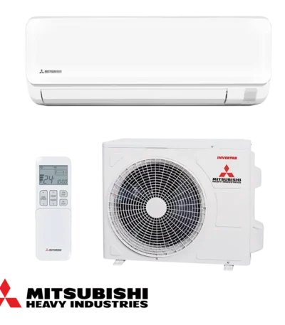 Инверторен климатик Mitsubishi Heavy Industries SRK35ZTL-W с вътрешно и външно тяло и дистанционно управление