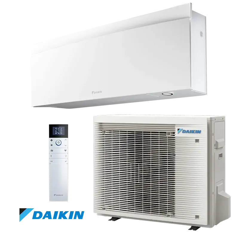 Инверторен климатик Daikin Emura 3 FTXJ42AW Инверторен климатик Daikin Emura 3 FTXJ42AW в бял цвят с вътрешно и външно тяло