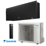 Инверторен климатик Daikin Emura 3 FTXJ50AB + RXJ50A с черен дизайнерски вътрешен и външен модул