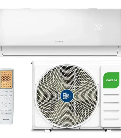 Инверторен стенен климатик KAISAI WHITE PRO HEAT + 24 KRW-24TLHI / KRWB-24TLHO – вътрешно и външно тяло с дистанционно управление