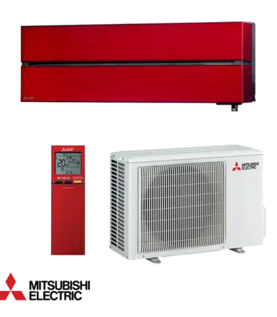 Инверторен климатик Mitsubishi Electric MSZ-LN25VGR MUZ-LN25VG вътрешно и външно тяло червен