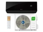 Инверторен стенен климатик KAISAI BLACK PRO HEAT + 12 KRB-12TLHI / KRWB-12TLHO – вътрешно и външно тяло с дистанционно управление