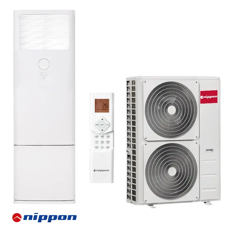 Колонен климатик Nippon NFGD-48HRFN8-Q NOE30U-48HFN8-R вътрешно и външно тяло