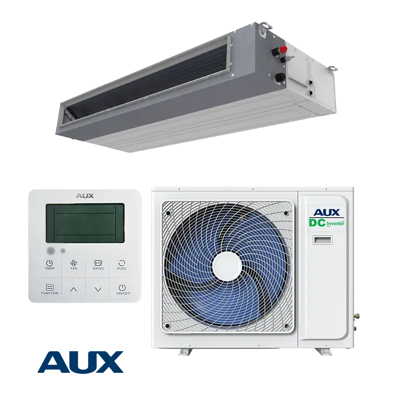 Канален климатик AUX AUMD-H36 36000 BTU инвертор Канален климатик AUX AUMD-H36 NDR3HC AL-H36 NDR3C2U инвертор комплект вътрешно и външно тяло