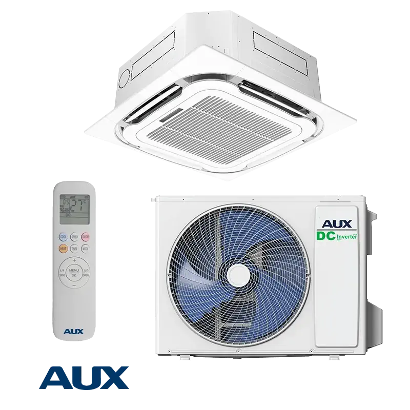 Касетъчен климатик AUX AUCA-H24 24000 BTU инвертор Касетъчен климатик AUX AUCA-H24 4DR3HYAA AL-H24 NDR3HB2U инвертор комплект вътрешно и външно тяло