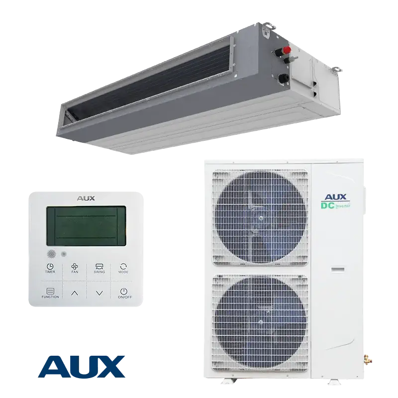 Канален климатик AUX AUMD-H60 60000 BTU инвертор Канален климатик AUX AUMD-H60 SDR3HC AL-H60 SDR3C2U инвертор комплект вътрешно и външно тяло