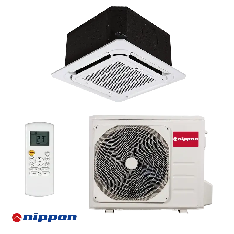 Касетъчен климатик Nippon NCD-24HRFNX-Q NOCA30U-24HFN8-Q инвертор комплект вътрешно и външно тяло