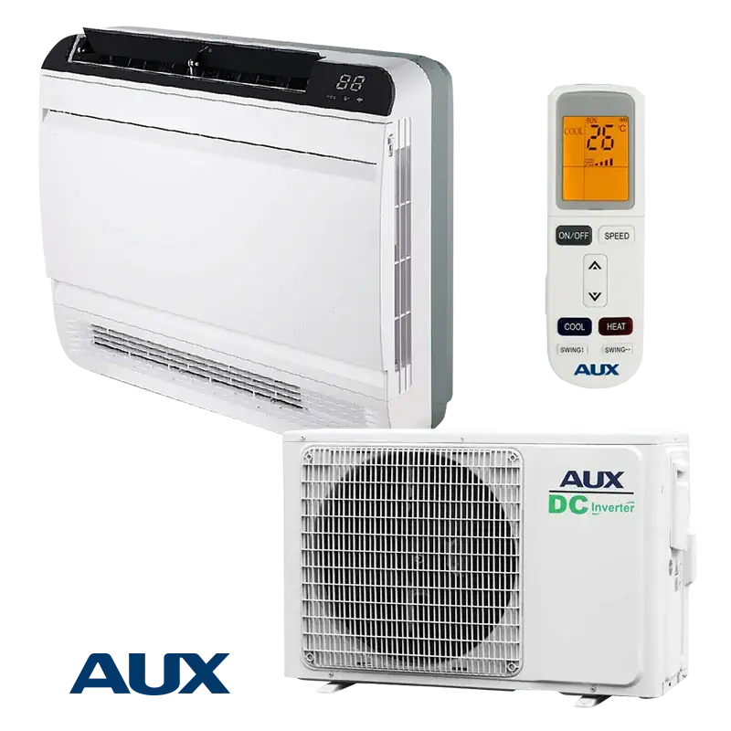 Инверторен климатик AUX AMCO-H14/4R3A + AM2-H14/4DR3 подово тяло за средни помещения