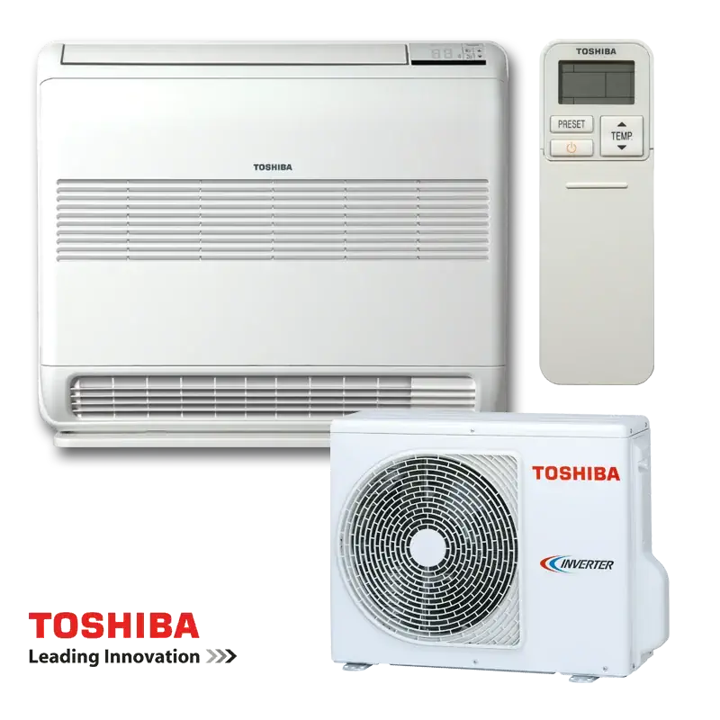 Инверторен подов климатик Toshiba Bi-flow RAS-B13J2FVG-E1 + RAS-13J2AVSG-E 12000 BTU