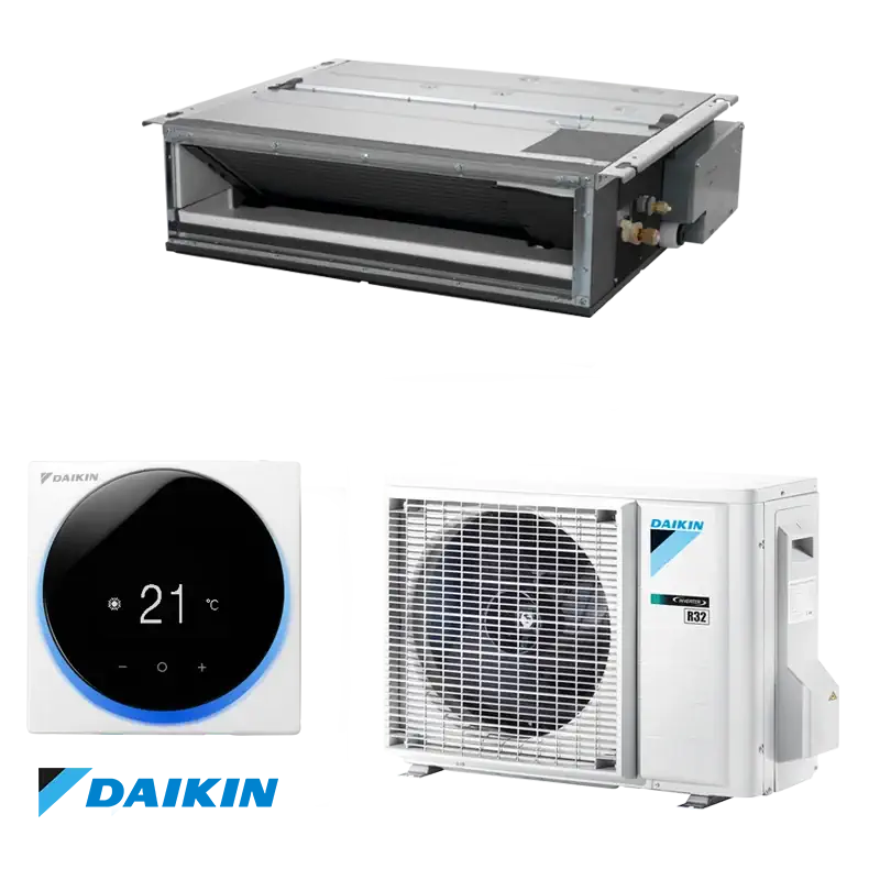 Канален климатик Daikin FDXM35F9 12000 BTU Канален климатик Daikin FDXM35F9 + RXM35R 12000 BTU инверторен
