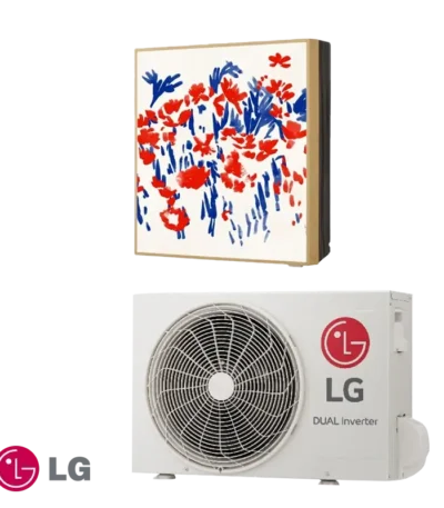 Инверторен стенен климатик LG Gallery Special A09GA1 с външно тяло A09GA1.U18