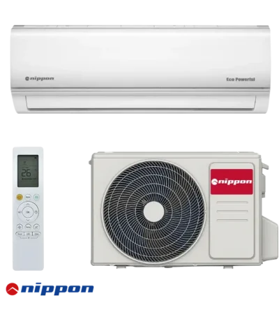Инверторен климатик Nippon KFR 12DCB ECO POWERFUL с външно тяло и дистанционно управление