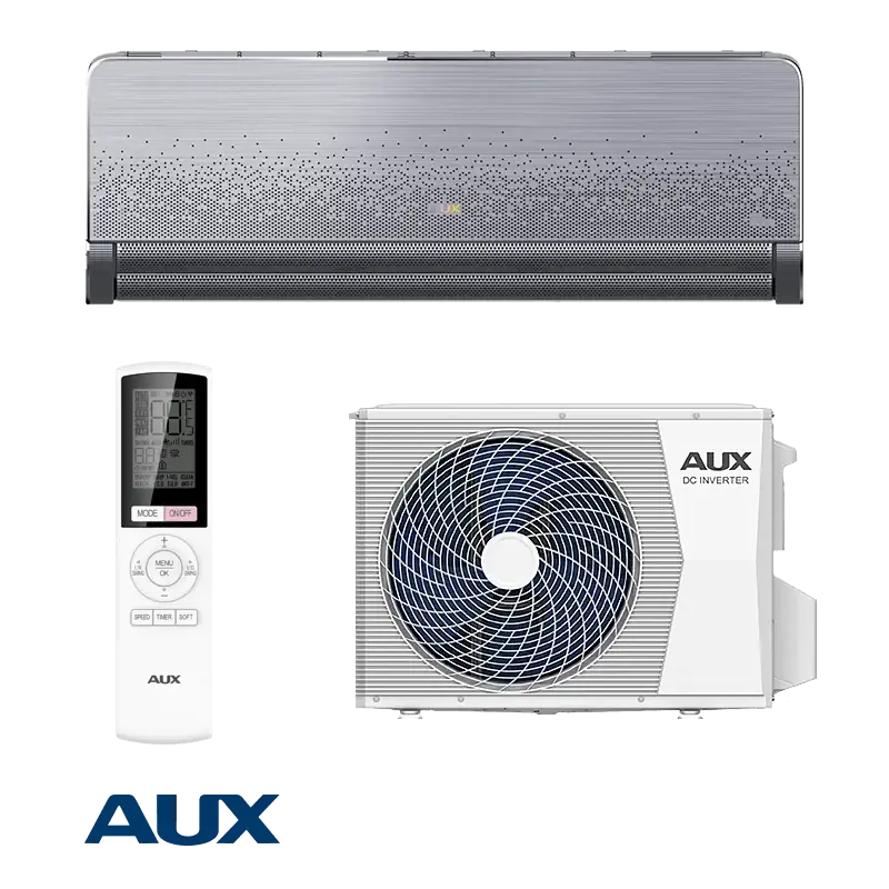 Инверторен стенен климатик AUX C-PRO ASW-H09B6A4/FQA800R3DI-D0 – вътрешно и външно тяло