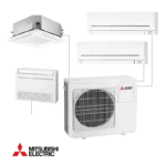 Мултисплит система Mitsubishi Electric MXZ-4F72VF с външно и вътрешни тела