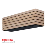 Вътрешно тяло на инверторен климатик Toshiba Super Daiseikai 10 WOOD RAS-B18S4KVDG-E с дървесен дизайн