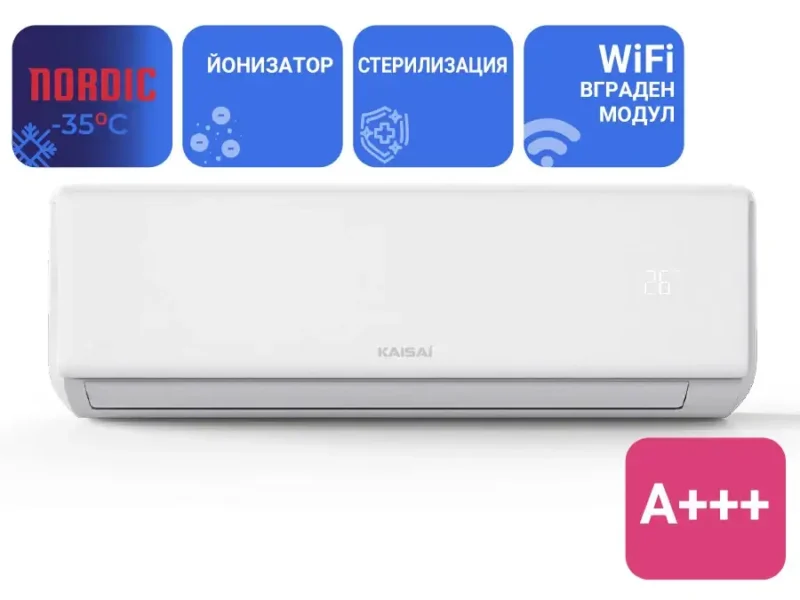 Wall-mounted inverter air conditioner KAISAI NORDIC KNP12NRHI/ KNP12NRHO