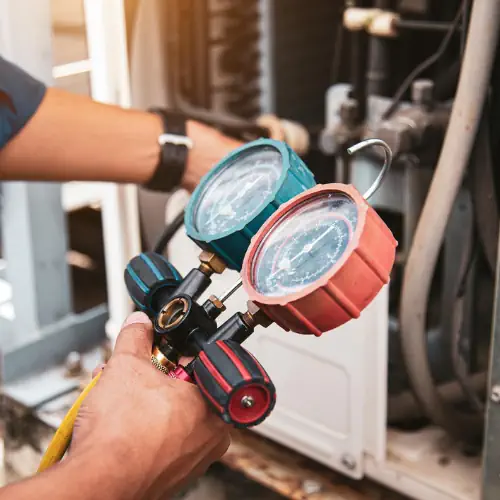 Проверка на налягането на фреона при външно тяло на климатик