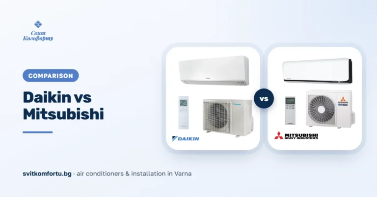 Daikin vs Mitsubishi — кой климатик е по-добър?