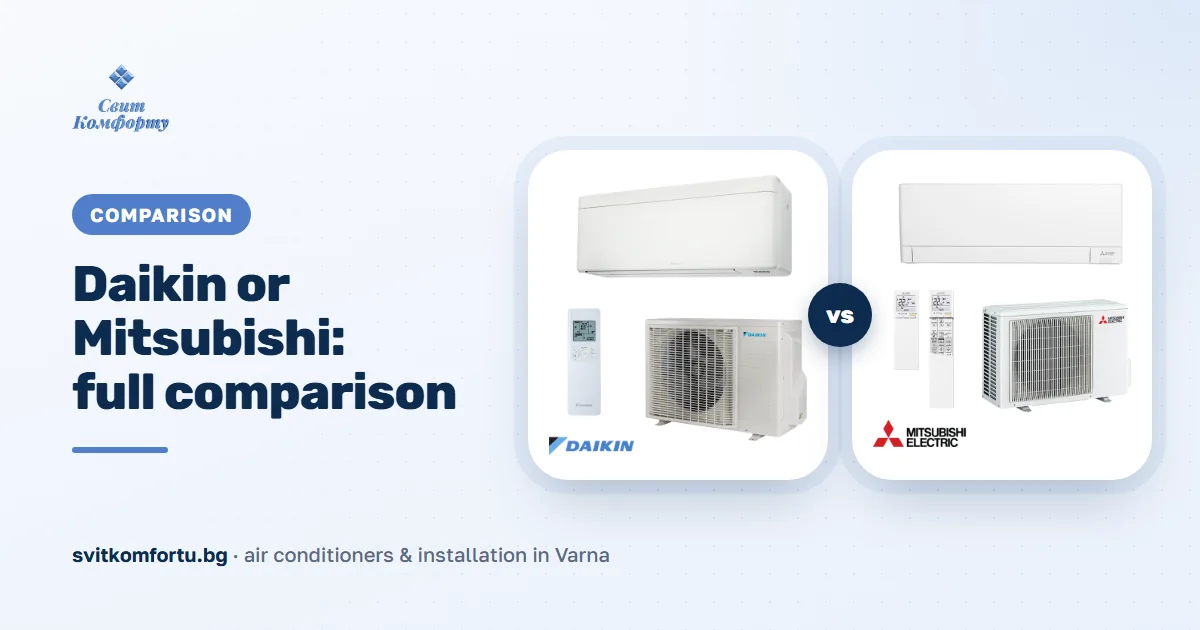 Daikin или Mitsubishi: Полное Сравнение для Болгарии 2026