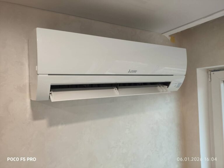 Air conditioner installation in Varna — indoor unit, project 2