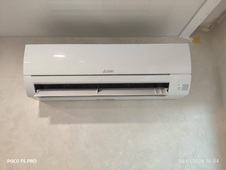 Air conditioner installation in Varna — indoor unit, project 4