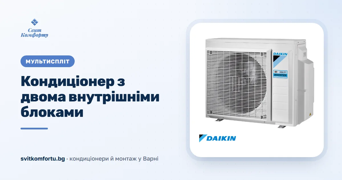 Климатик с две вътрешни тела — комплекти и цени 2026