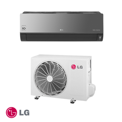 Inverter air conditioner LG Artcool AC12BK NSJ + AC12BK UA3 - black