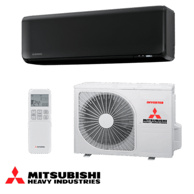Inverter air conditioner Mitsubishi Heavy Industries SRK 20 ZT-WFB + SRC 20 ZT-W - black