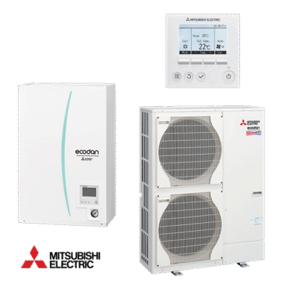 Heat pump Hydro box Mitsubishi Ecodan ERSC-VM2D + PUHZ-SHW140YHA - Zubadan (three-phase)