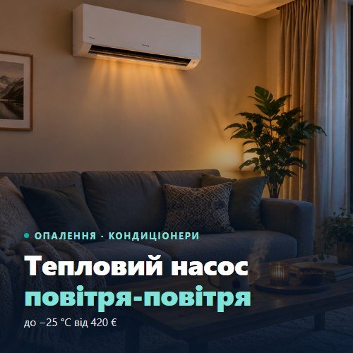 Термопомпа въздух-въздух — климатици, които отопляват до −25 °C от 420 €