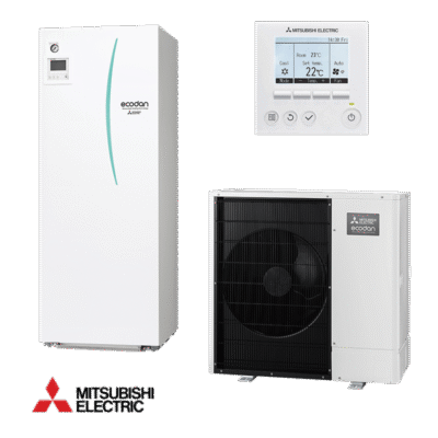 Heating heat pump with water tank Mitsubishi Ecodan ERST20D-VM2D + PUD-SHWM60VAA - Zubadan